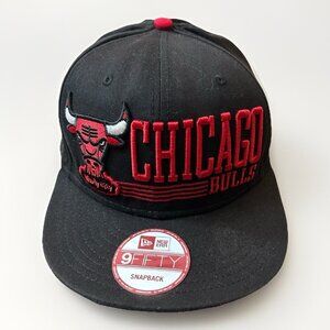 Chicago Bulls Windy City Cap Black Red Snapback Adjustable Bishop New Era NEW
